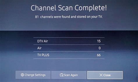 how to scan for tv channels